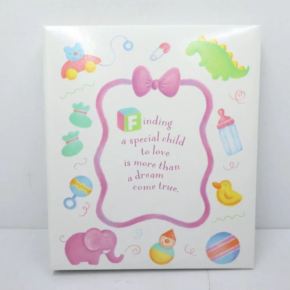 Vtg Hallmark Baby Scrap Book Finding a Specal Child... New Unused